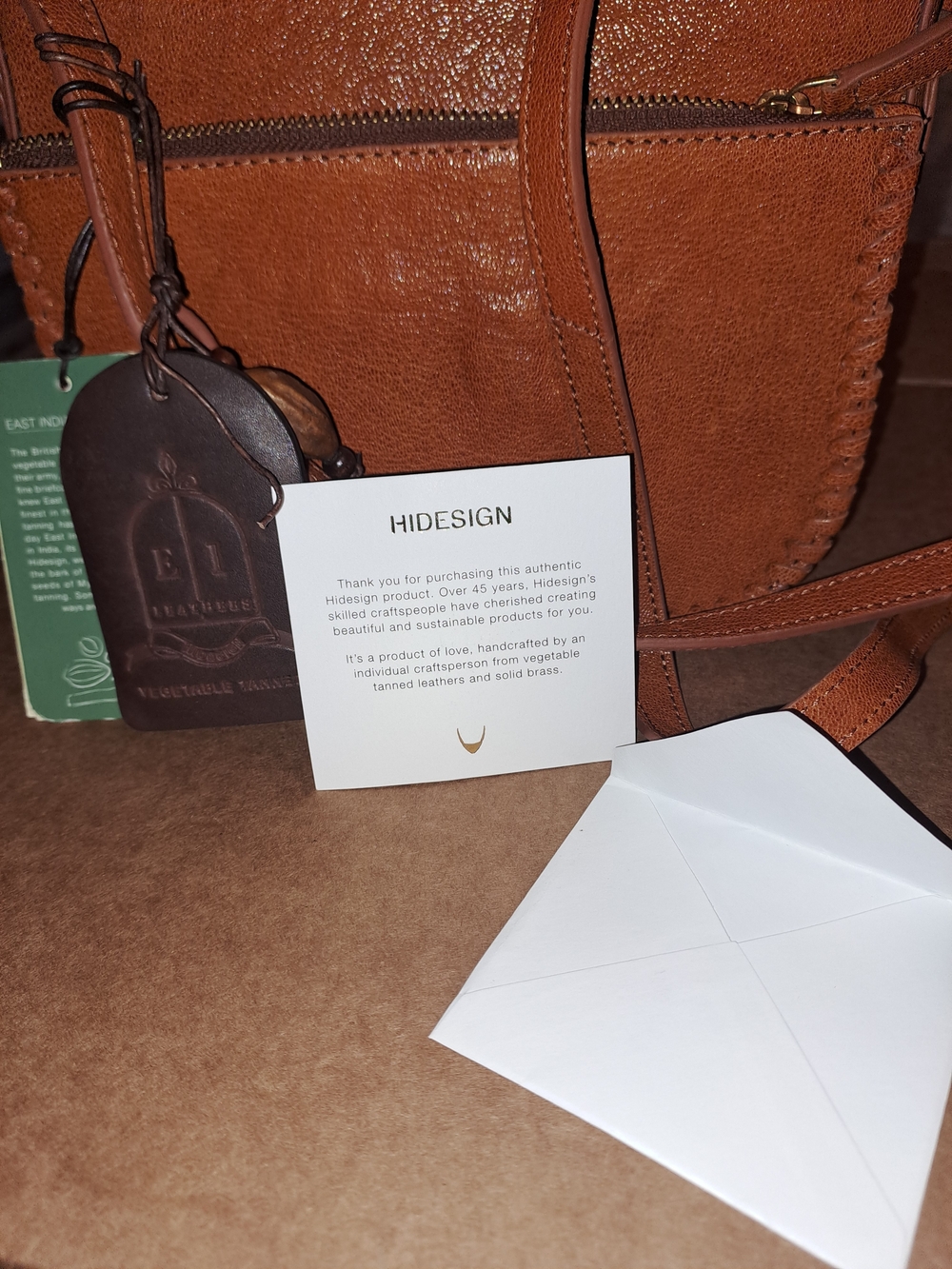 Hidesign NWT Tan Leather Crossbody Bag - Picture 5 of 5